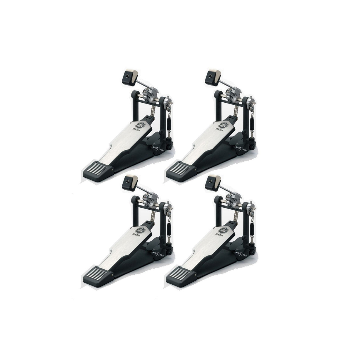 Yamaha 4-Pack of Single-Foot Pedals for Acoustic Drum Kits - FP9500D: 4x Direct Drive, Single Pedal