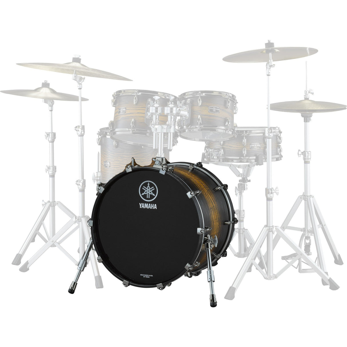 Yamaha Live Custom Hybrid Oak Series Acoustic Bass Drum - 18 x 14 inches / Uzu Ice Sunburst