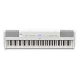 Yamaha P-525 88-Note GrandTouch-S Wooden Key Portable Digital Piano, White