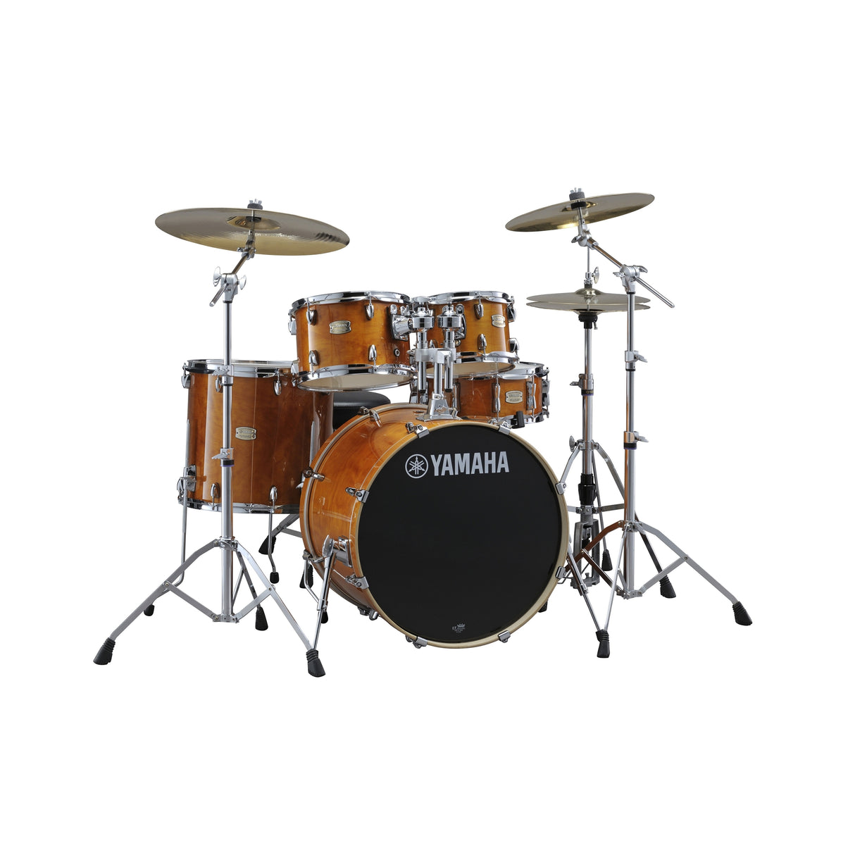 Yamaha Stage Custom Birch Acoustic Multi-Piece Drum Kit - Honey Amber / 3-piece set: 1x 18’’ Bass, 1x 12’’ Tom, 1x 14’’