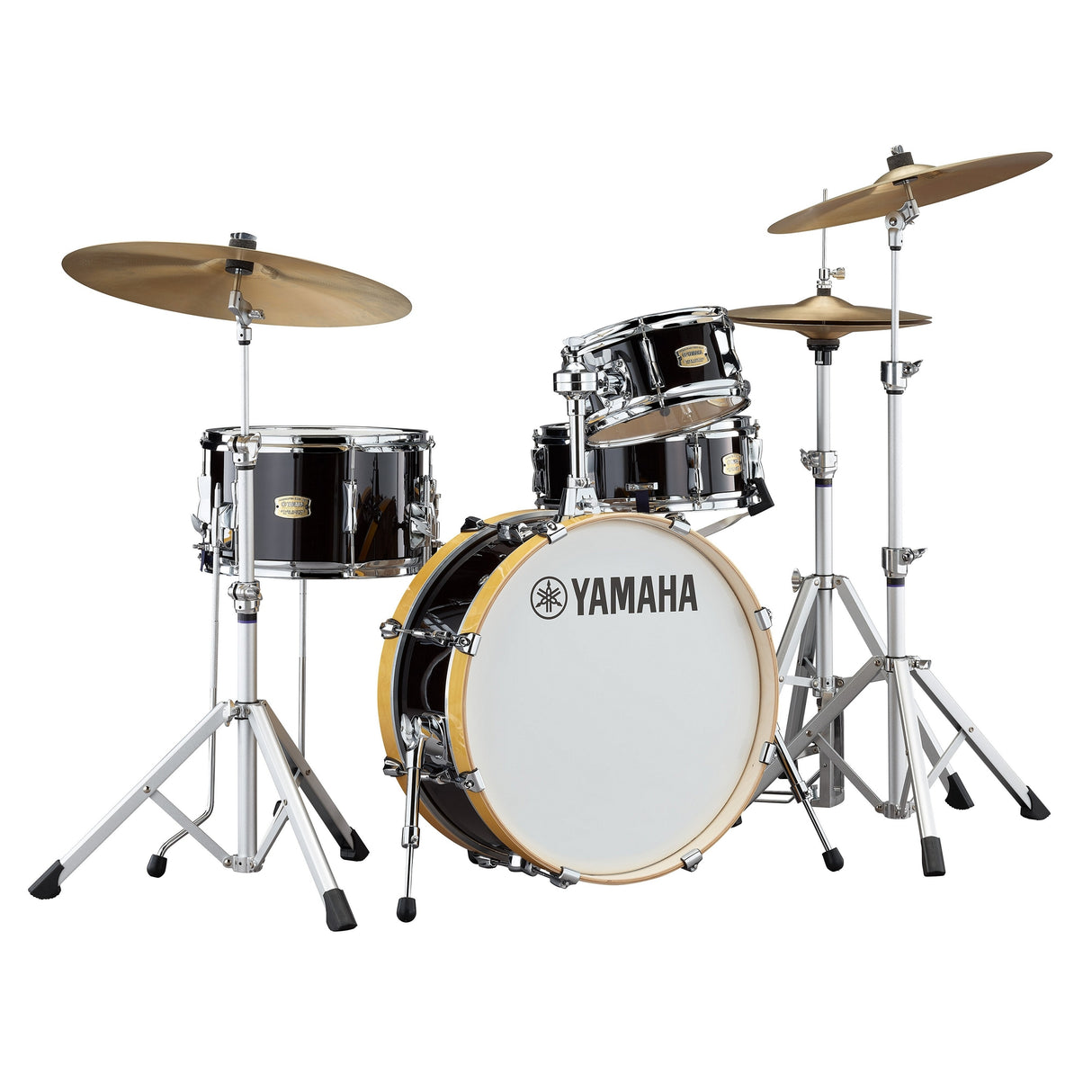 Yamaha Stage Custom Hip Birch Acoustic 4-Piece Drum Kit - Raven Black