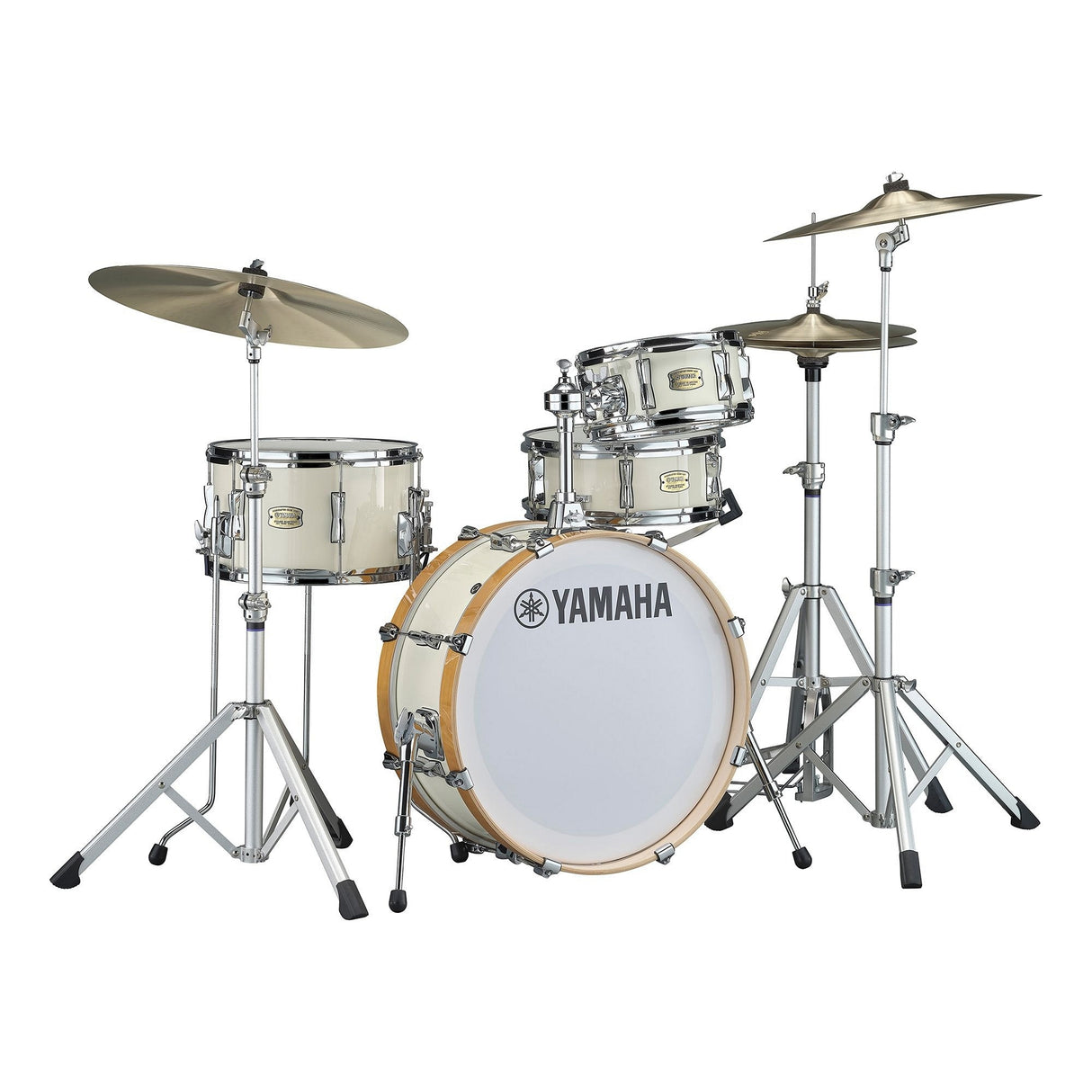 Yamaha Stage Custom Hip Birch Acoustic 4-Piece Drum Kit - Classic White