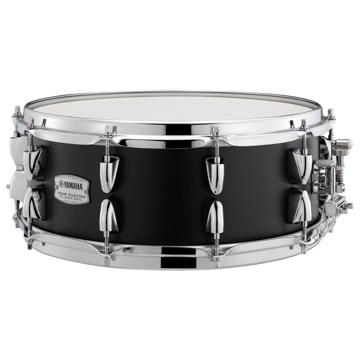 Yamaha Tour Custom Maple Snare Drum 2.3 Millimeter Inverse Triple-Flanged Hoops - Licorice Satin / 14 x 5.5 inches