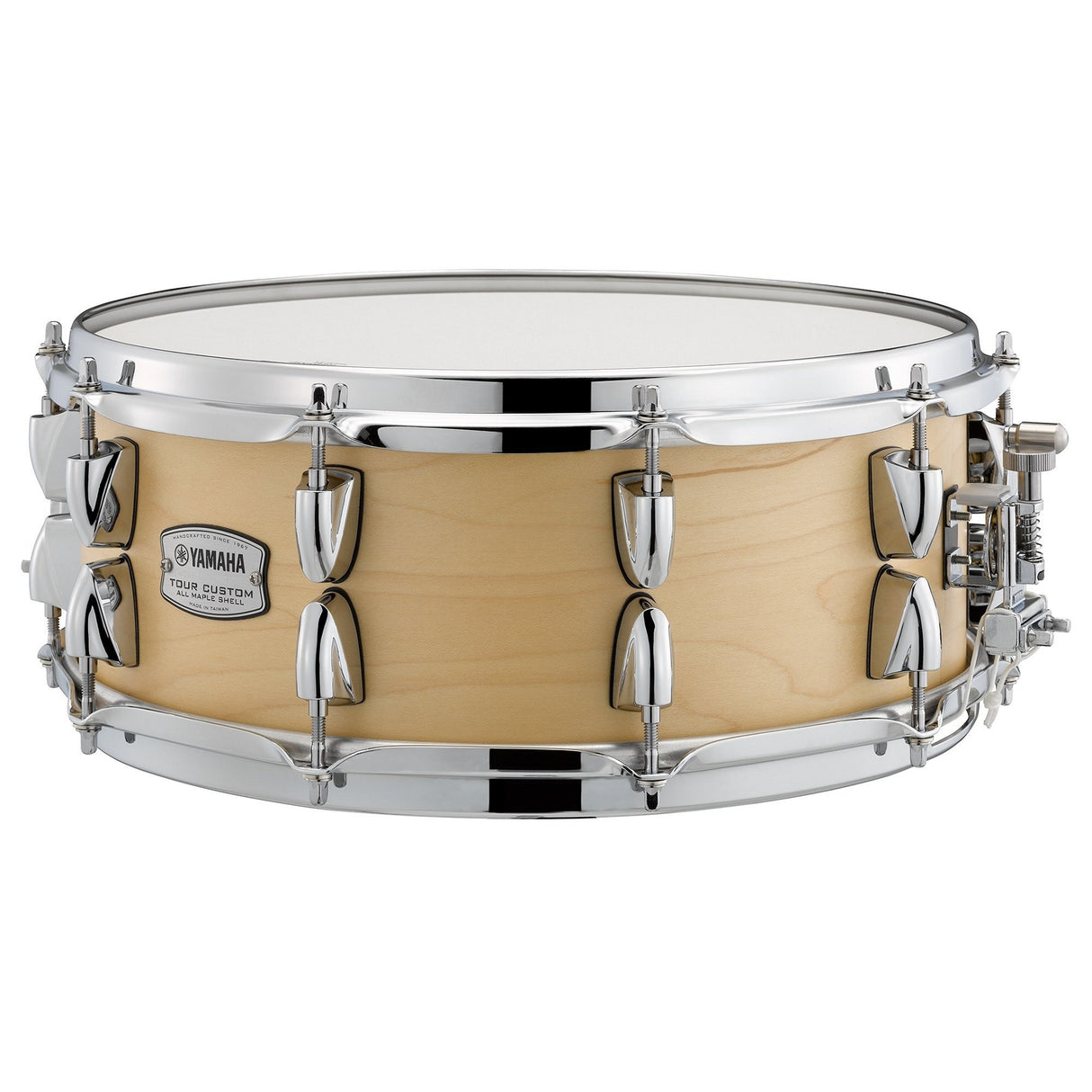 Yamaha Tour Custom Maple Snare Drum 2.3 Millimeter Inverse Triple-Flanged Hoops - Butterscotch Satin / 14 x 5.5 inches