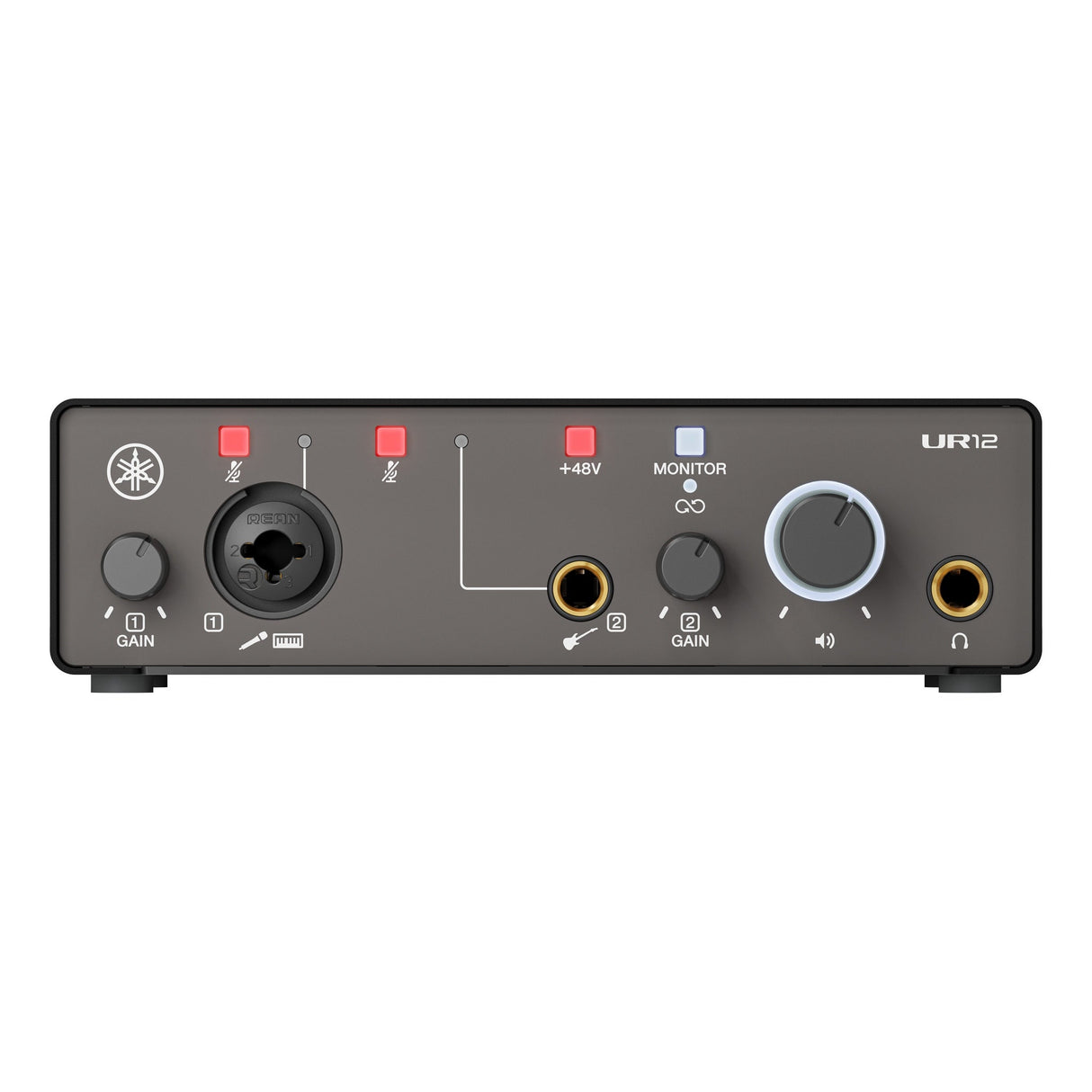 Yamaha UR12MK3 2x2 USB Audio Interface with 1 Mic Preamp and 24-bit 192 kHz Recording