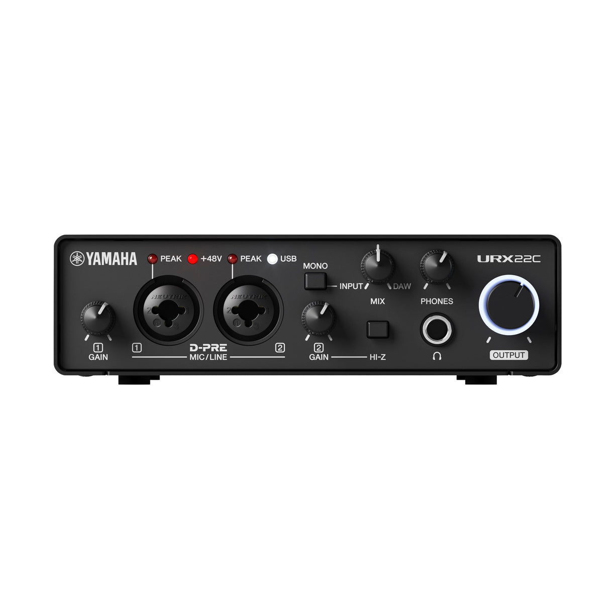 Yamaha URX22C 2x2 USB-C Audio MIDI Interface