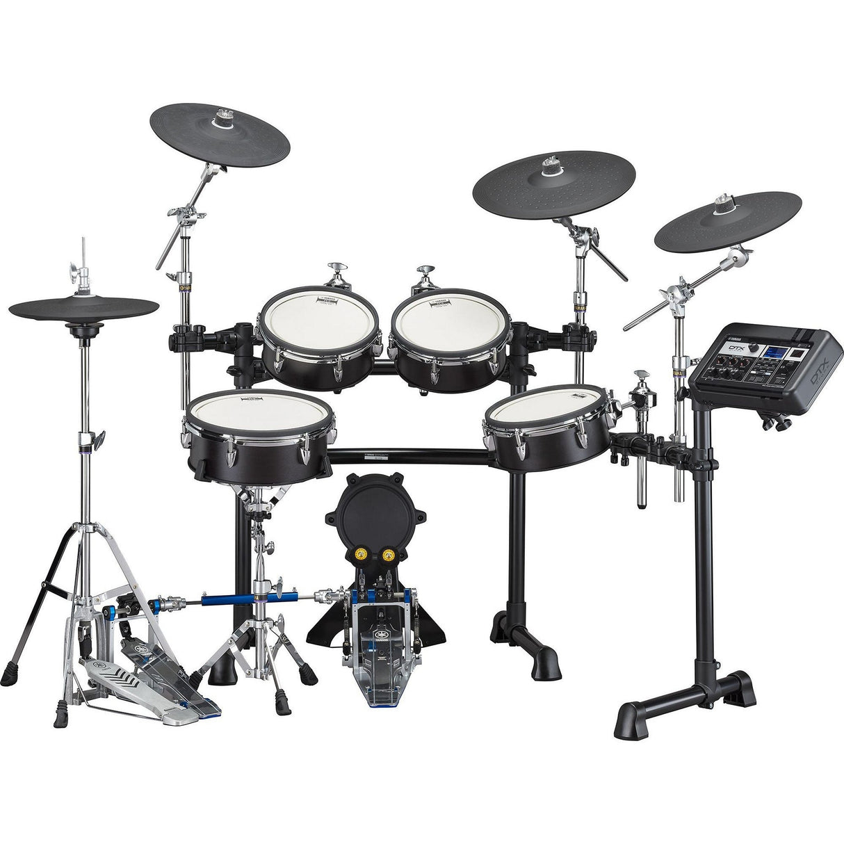 Yamaha DTX8K-X Electronic Drum Kit with DTX-PRO and RS-8 Rack System - Black Forest