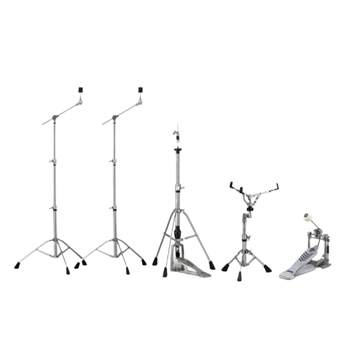 Yamaha Multi-Piece Hardware Set for Acoustic Drum Setups - Single-Braced, Medium Weight; 2x Cymbal Stand, 1x Hi-Hat