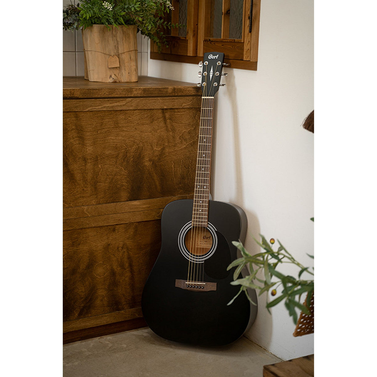 Cort AD810 Dreadnought Acoustic Guitar Natural - guitar