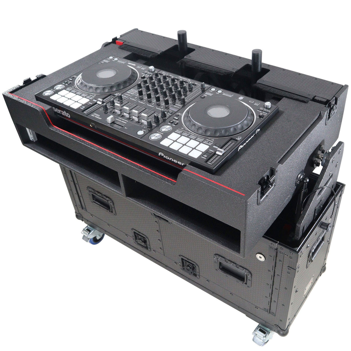 ProX XZF-UCXX Flip-Ready Hydraulic DJ Flight Case for Pioneer DJ DDJ-REV7 XDJ-XZ DDJ-1000 SZ2 SX3