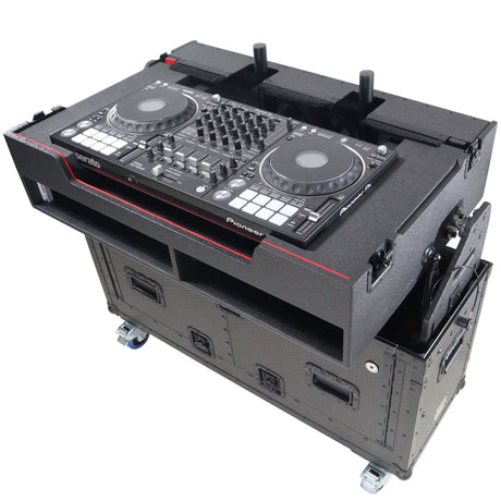 ProX XZF-UCXX Flip-Ready Hydraulic DJ Flight Case for Pioneer DJ DDJ-REV7 XDJ-XZ DDJ-1000 SZ2 SX3