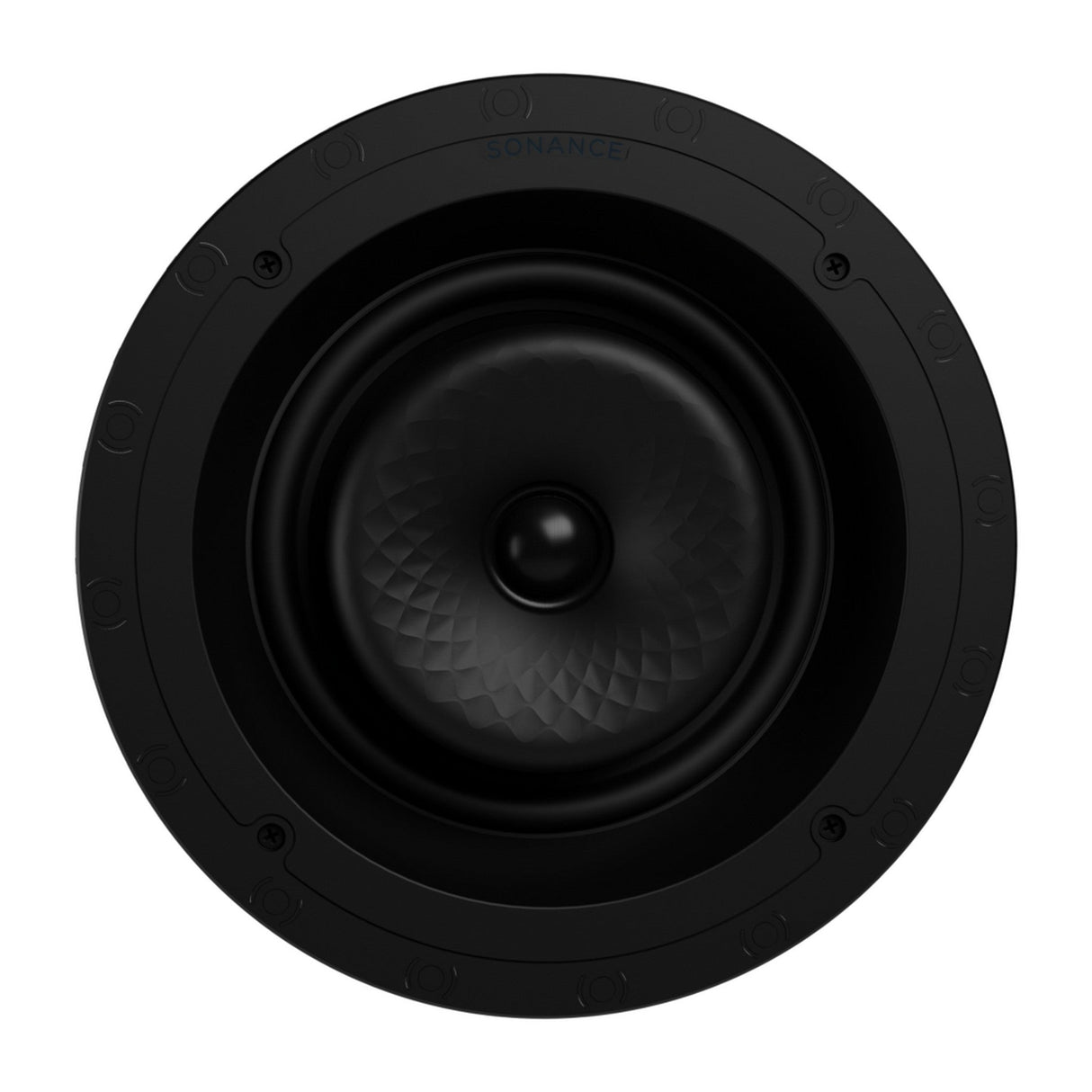 Sonance VX80R 8-Inch Round In-Ceiling Speaker with White Micro Trim Grille Pair