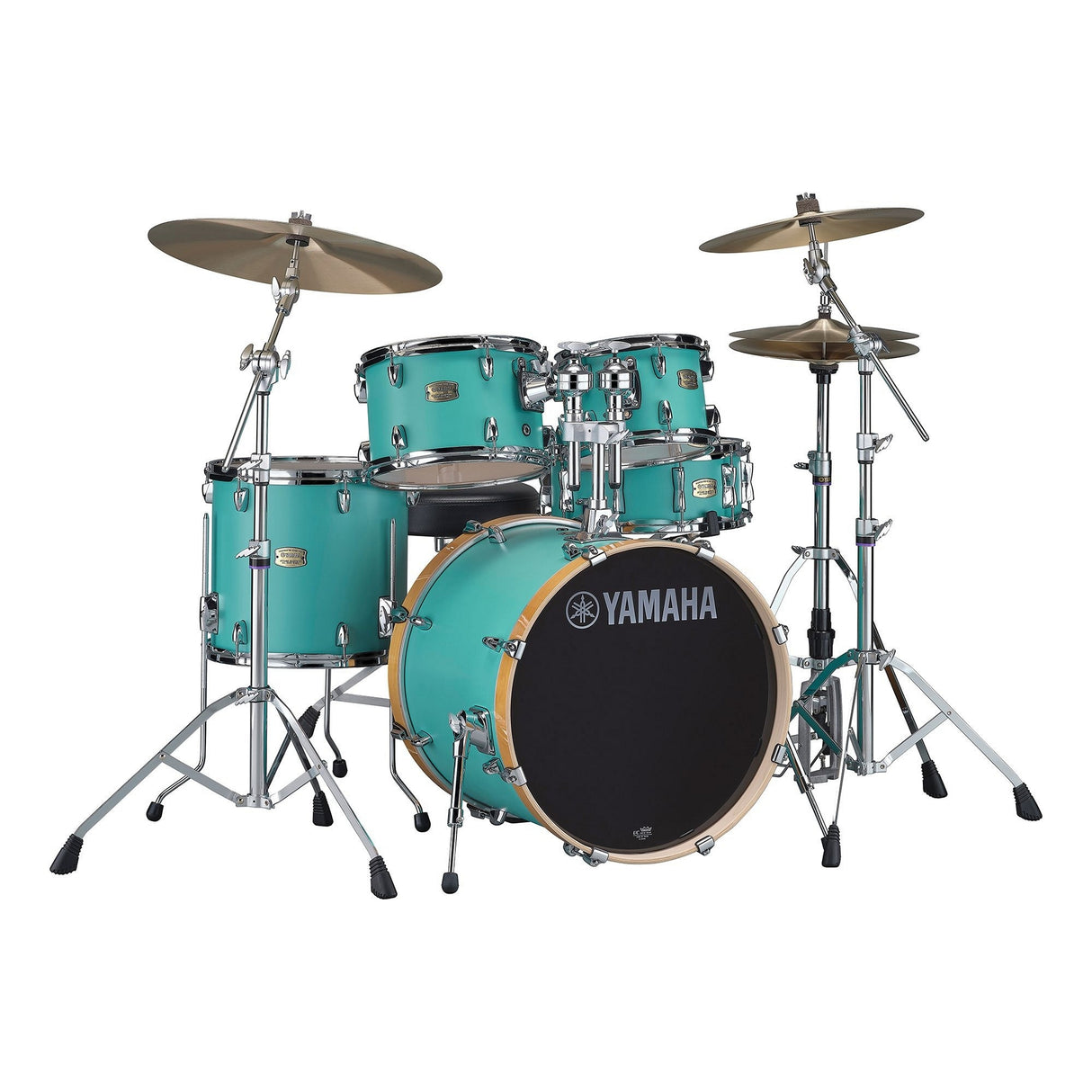 Yamaha Stage Custom Birch Acoustic Multi-Piece Drum Kit - Matte Surf Green / 3-piece set: 1x 18’’ Bass, 1x 12’’ Tom, 1x