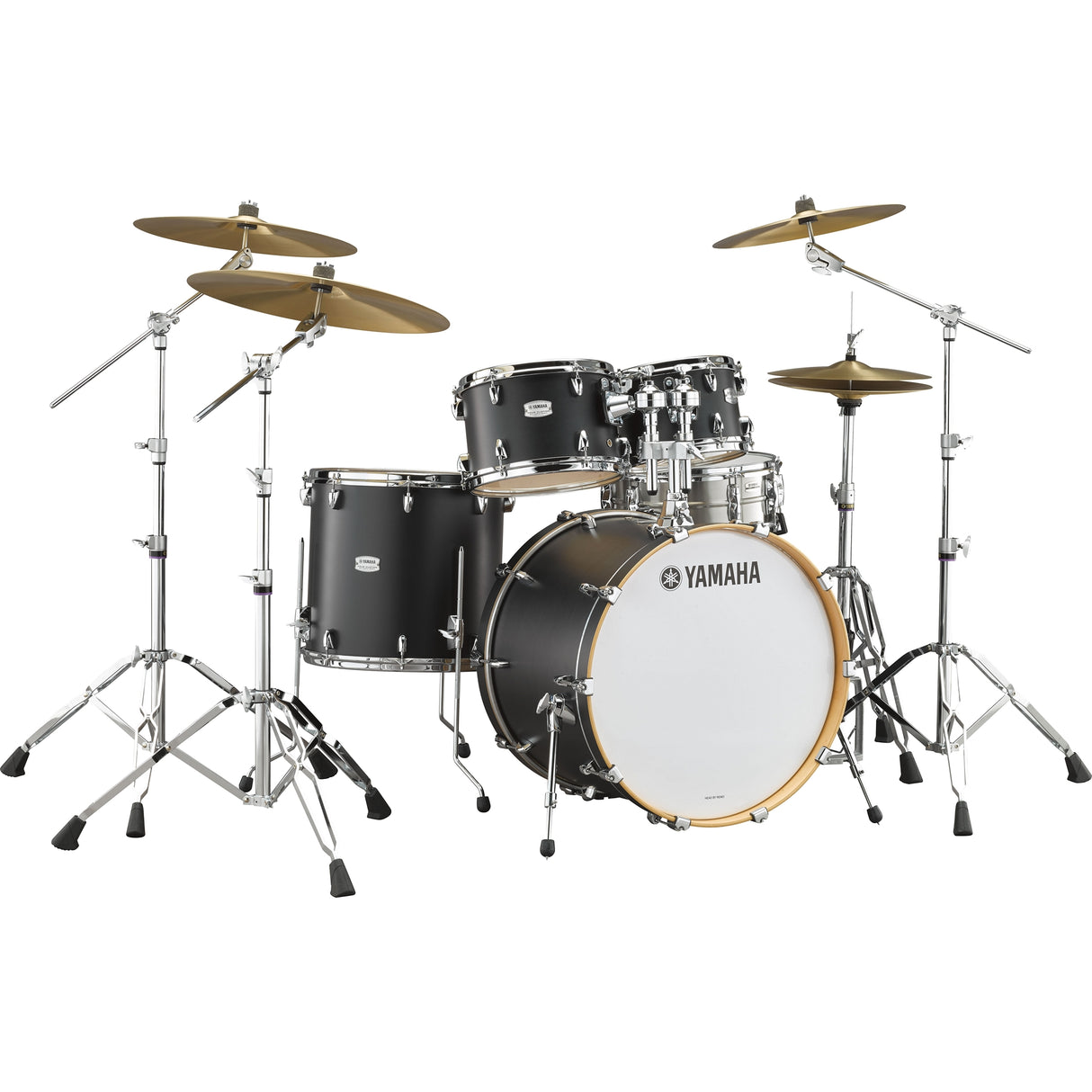 Yamaha Tour Custom Acoustic Multi-Piece Drum Kit - Licorice Satin / 3-piece set: 1x 18’’ Bass, 1x 12’’ Tom, 1x 14’’