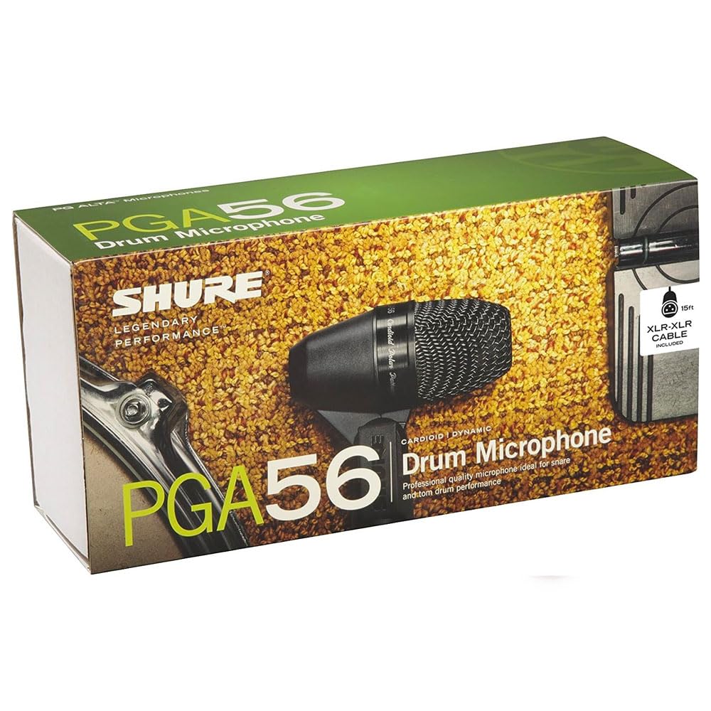 Shure PGA56-XLR Cardioid Dynamic Snare TomMicrophone XLR-XLR Cable