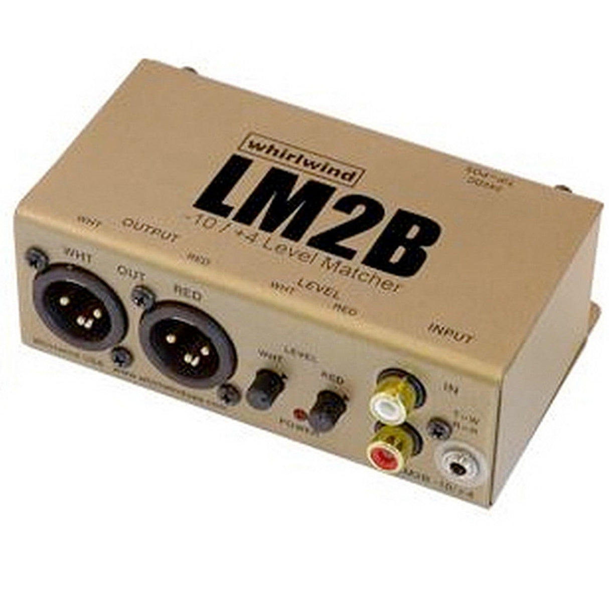 Whirlwind LM2B 2 Channels -10dB RCA / mini TRS to + 4dB XLRM Converter