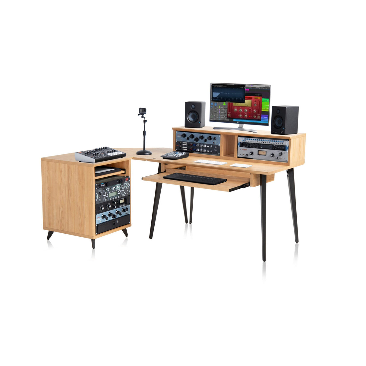 Gator GFW-ELITEDESK-MPL Elite Series Furniture Desk Natural Maple Matte Finish