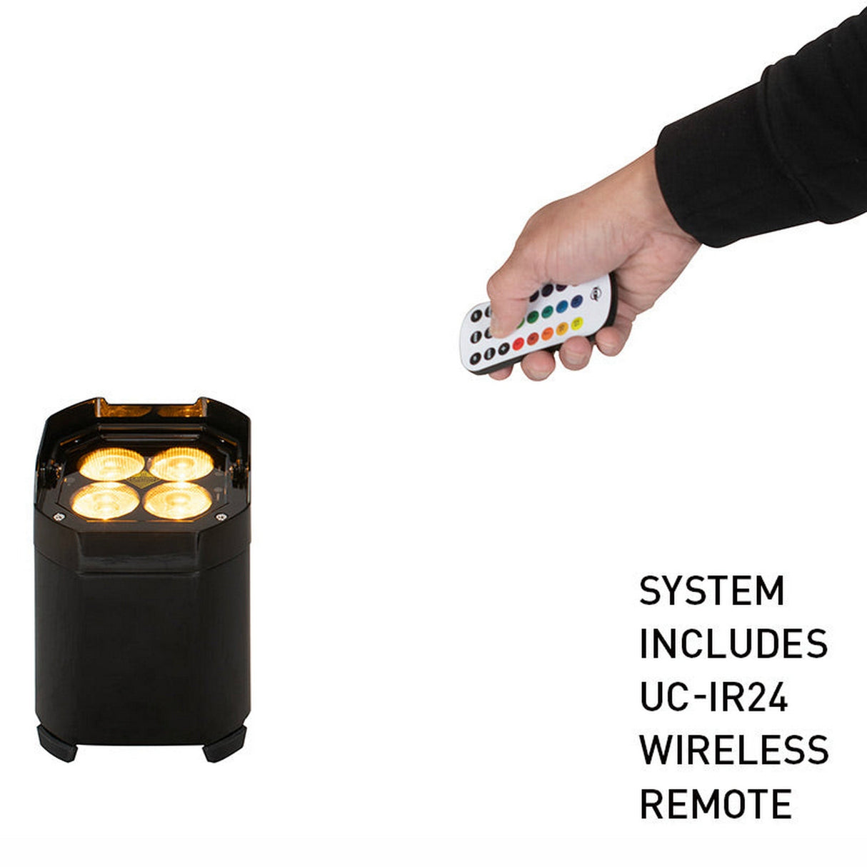 ADJ Mirage Q6 Pak Black Event Up Lighting System