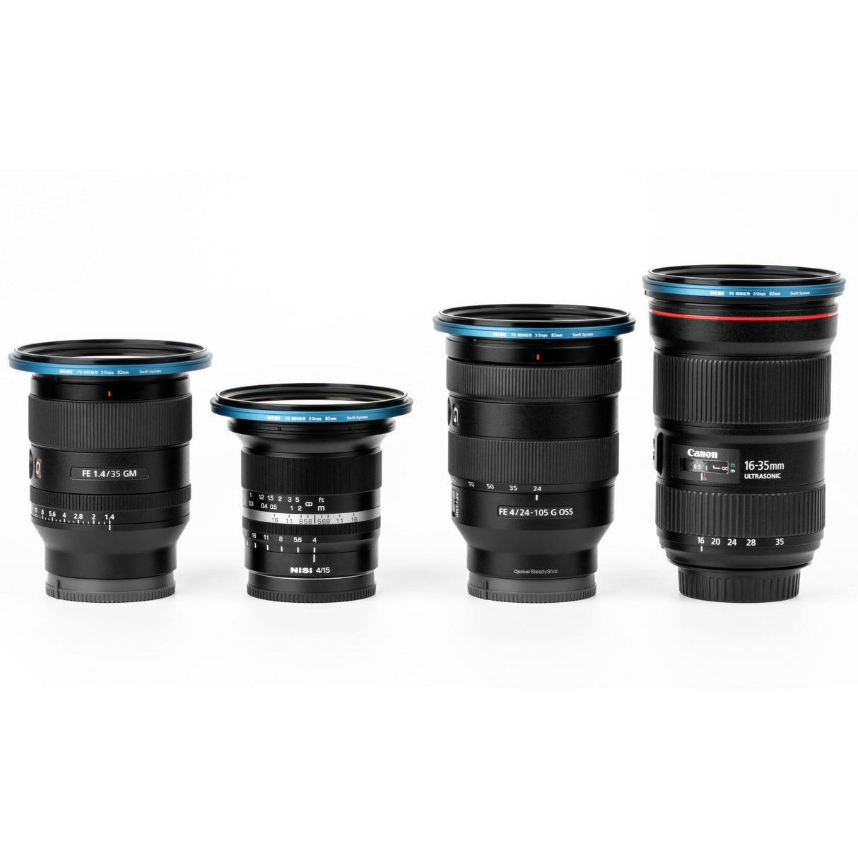 NiSi SWIFT FS ND Filter Kit with ND8 3-Stop ND64 6-Stop ND1000 10-Stop