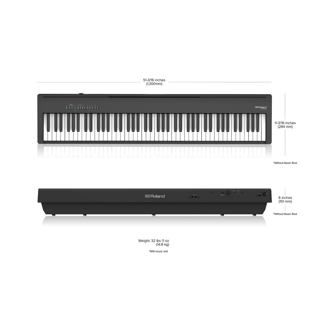 Roland FP-30X keyboard with SuperNATURAL piano sound