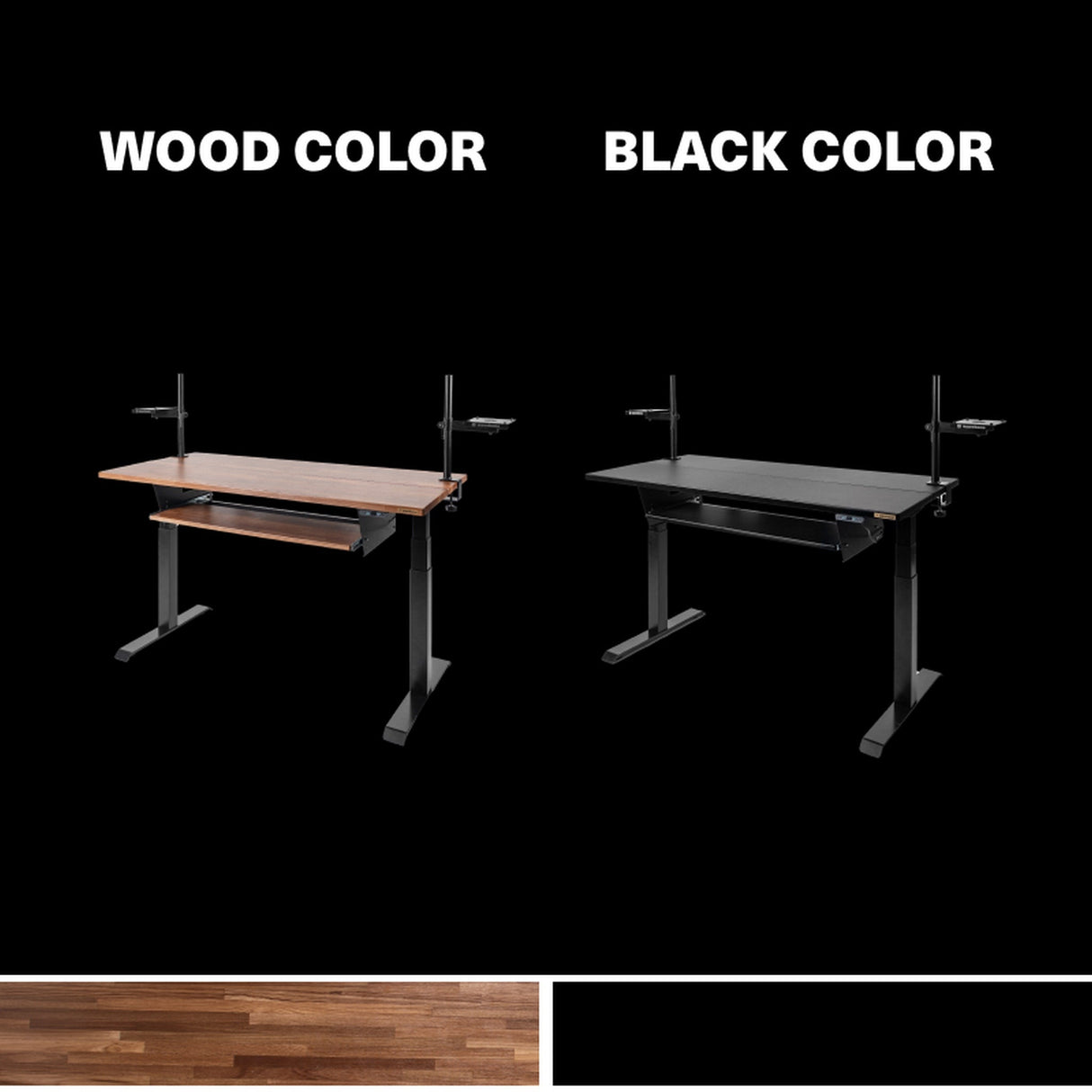 Wavebone Starship Studio Standing Desk with Keyboard Tray