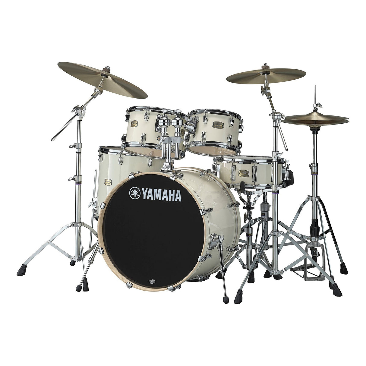 Yamaha Stage Custom Birch Acoustic Multi-Piece Drum Kit - Classic White / 3-piece set: 1x 18’’ Bass, 1x 12’’ Tom, 1x