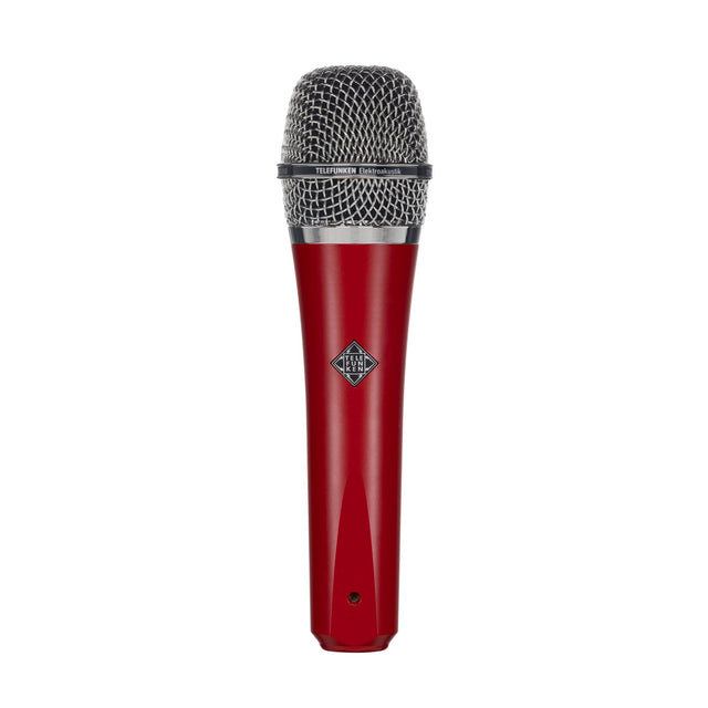 Telefunken M80 Supercardioid Handheld Dynamic Microphone Red with Chrome Grille