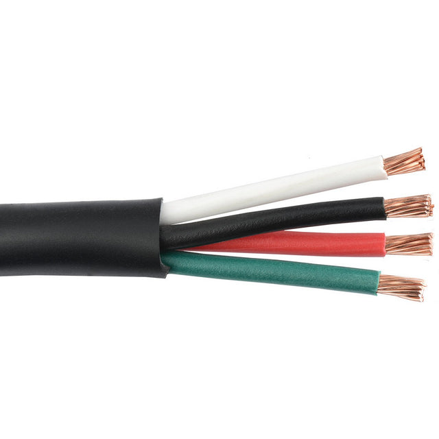 Liberty AV Commercial Grade General Purpose 12 AWG 4 Conductor Cable Black