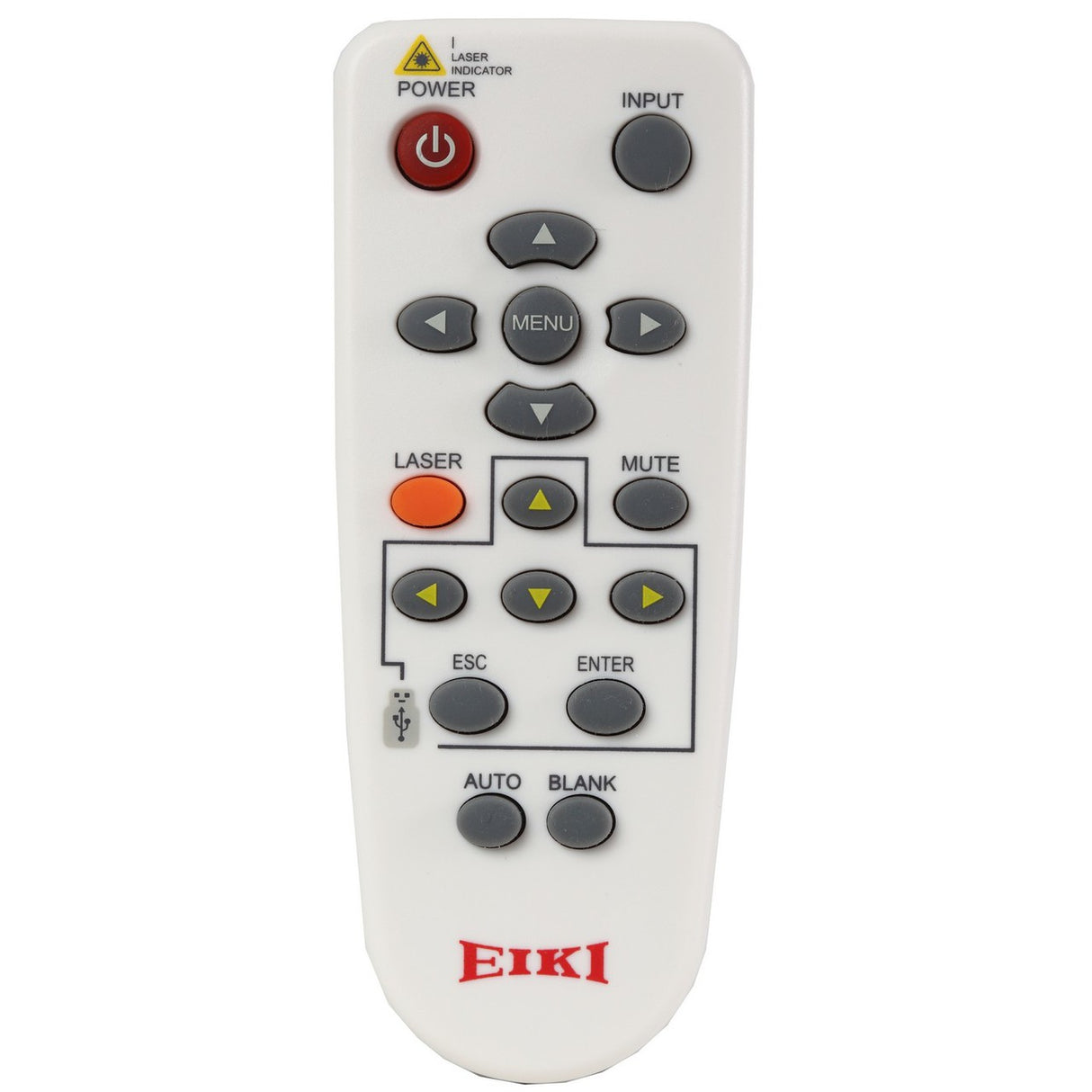Eiki 13910052 | Laser Pointer Infrared Only Remote Control for LC-WNB3000N LC-XNB4000N LC-XNB3500N