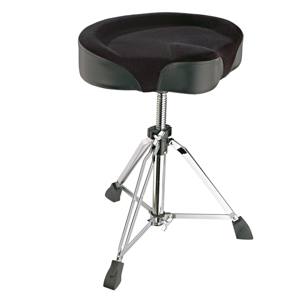 K&M 14039 Spindle Drummers Throne Chair, Black Velvet
