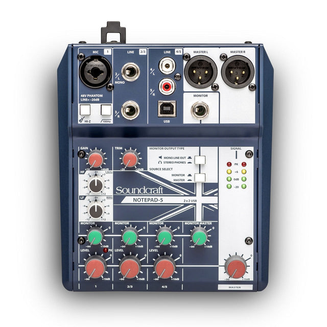 Soundcraft Notepad-5 Small-format Analog Mixing Console (Used) - used