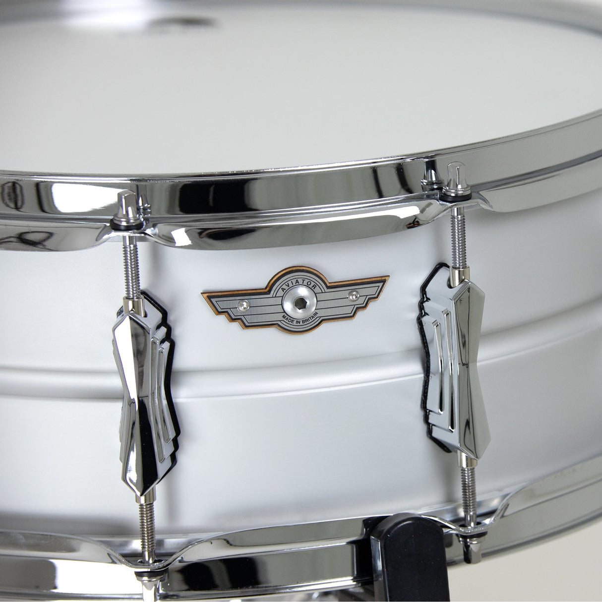 British Drum Co AV-14-55-SN Aviator Series Aluminum Snare Drum