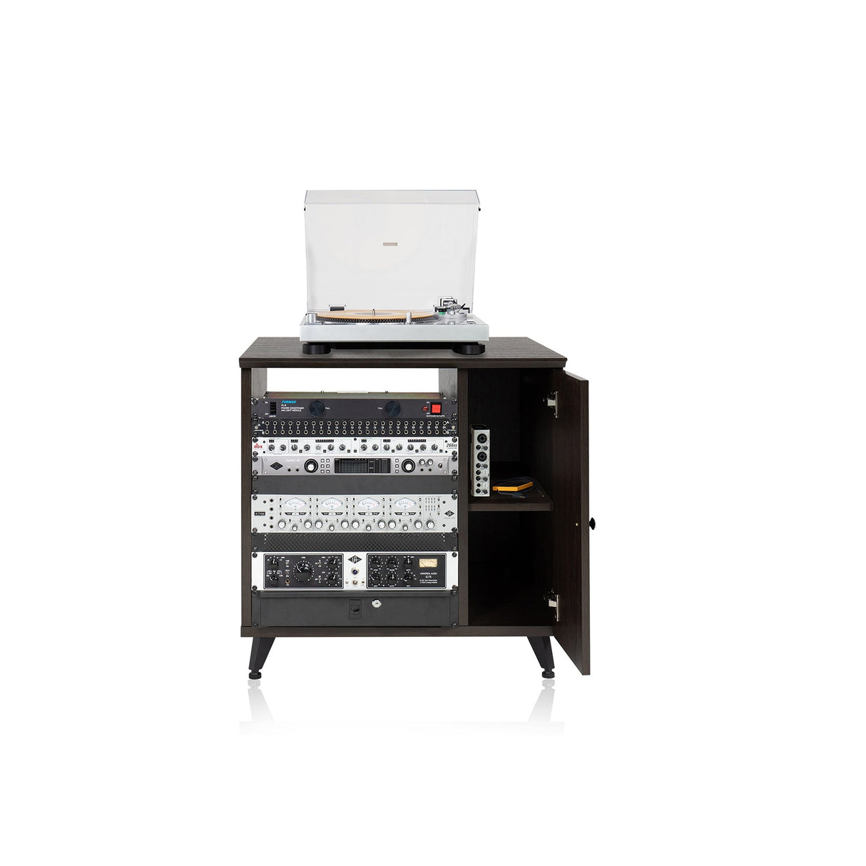 Gator GFW-ELITESIDECAR-BRN Elite Series Sidecar Rack Cabinet with Shelf Brown