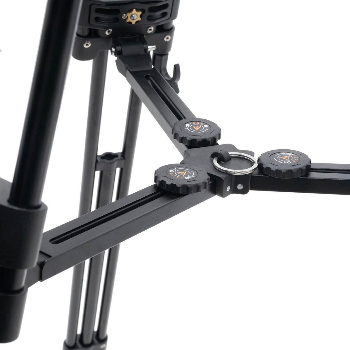 Ikan EG780A2D 2-Stage Aluminum Fluid Head Tripod Kit with Dolly and Adjustable Drag<