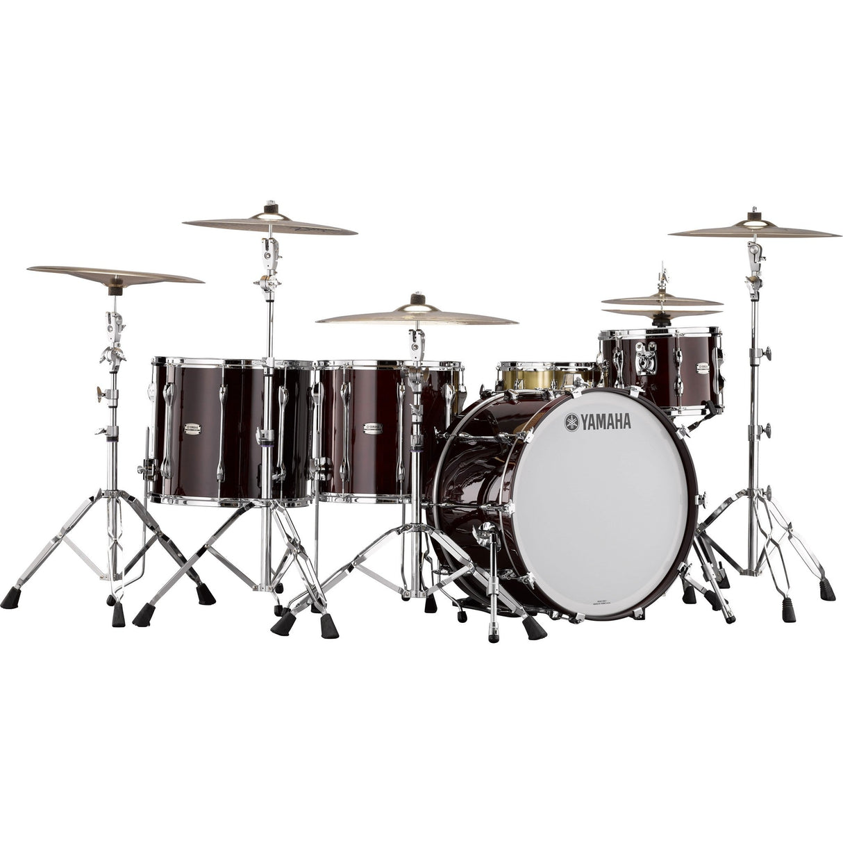 Yamaha Recording Custom Series Acoustic Multi-Piece Drum Kit - Classic Walnut / 3-piece Set: 1x 18’’ Bass, 1x 12’’ Tom,