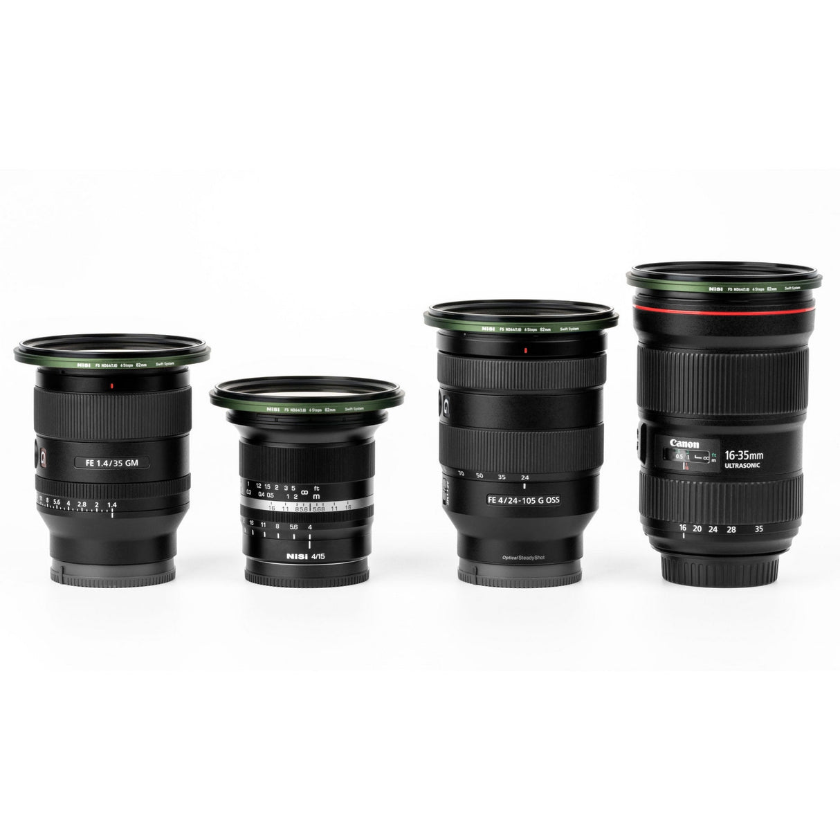 NiSi SWIFT FS ND Filter Kit with ND8 3-Stop ND64 6-Stop ND1000 10-Stop