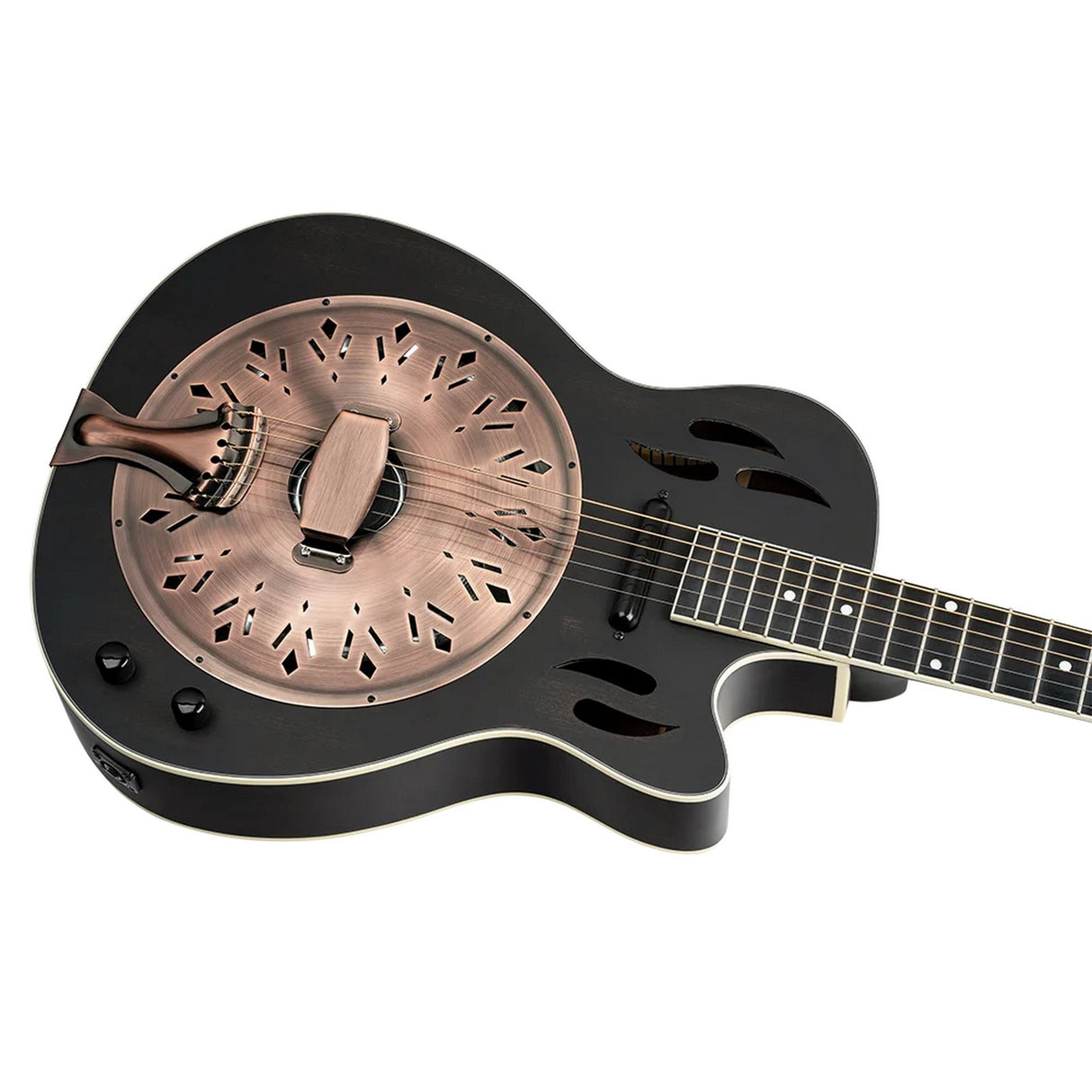 Ortega Guitars RRG40CE-DBK Americana Series Resonator Guitar
