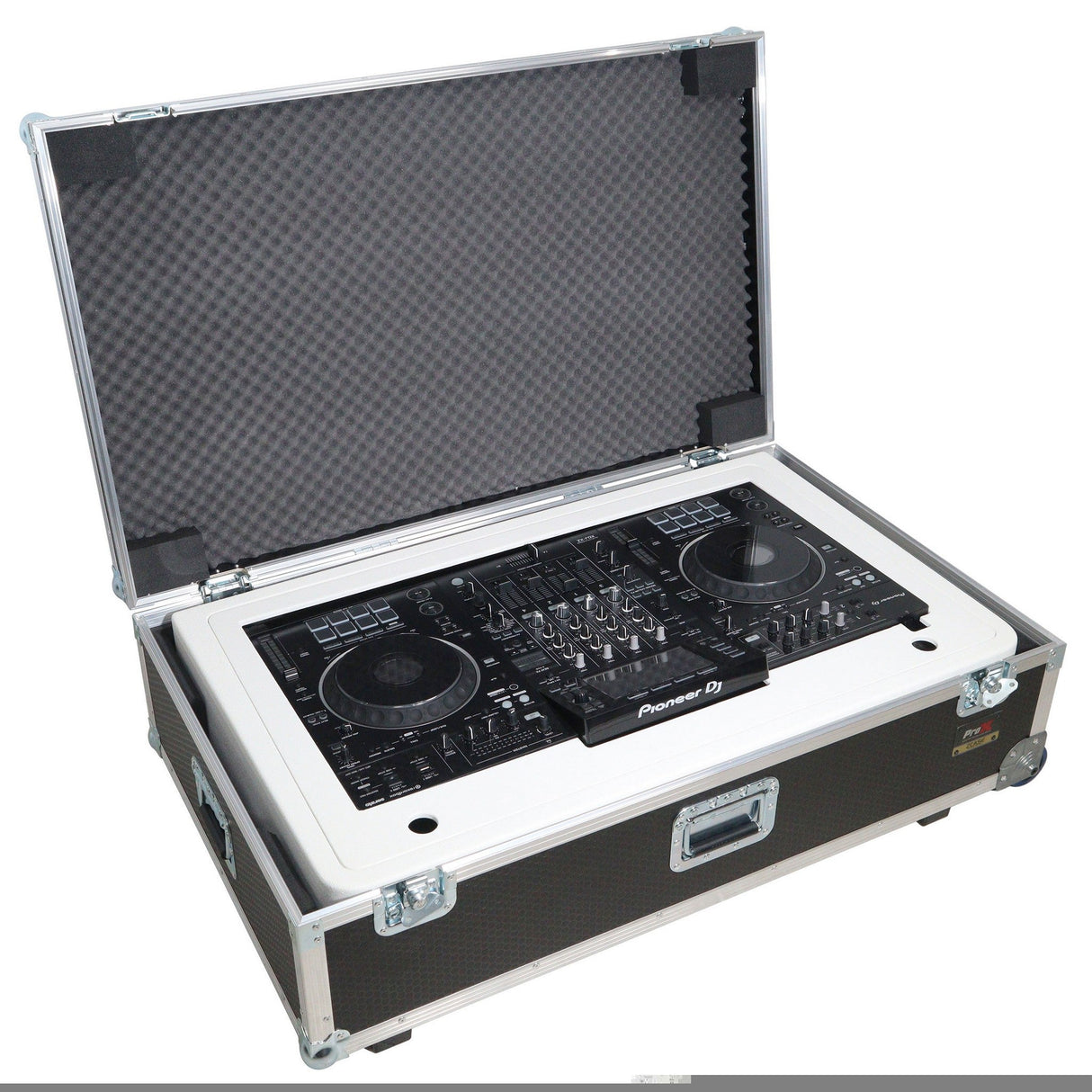 ProX XZF-DJCT W 2U CASE Control Tower DJ Podium for Pioneer DJ DDJ-REV7 XDJ-XZ DDJ-1000 RANE