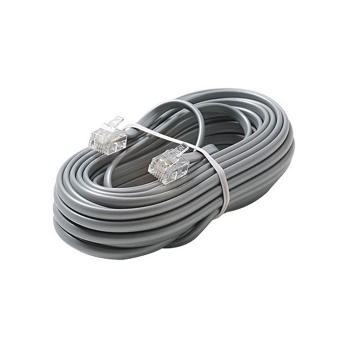 Steren 304-025SL 4C Telephone Line Cord Silver 25 Foot