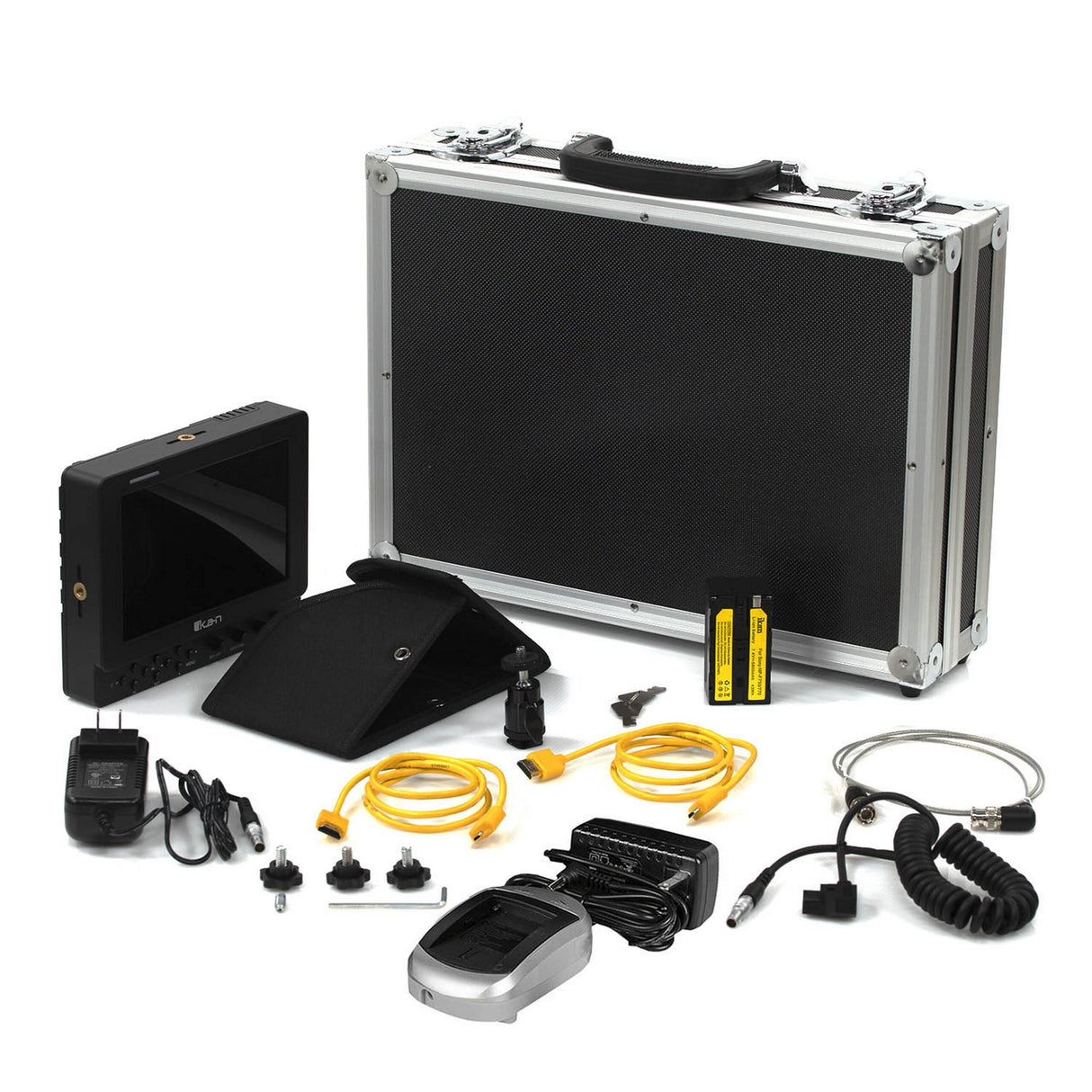 Ikan VXF7-V2-DK 7-Inch 4K HDMI/3G-SDI On-Camera Tally Field Monitor Deluxe Kit