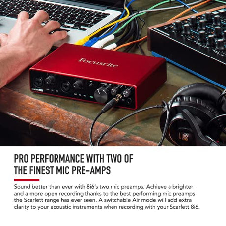 Focusrite Scarlett 8i6 8 x 6 USB Audio Interface 3rd Generation