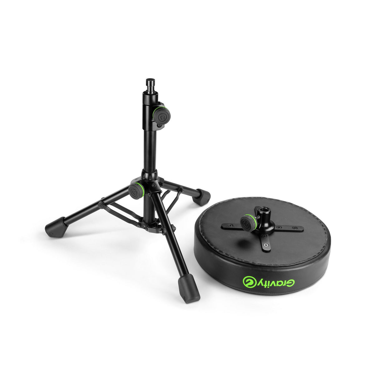 Gravity FD SEAT 1 Round Musicians Stool Foldable Adjustable Height (Used) - used