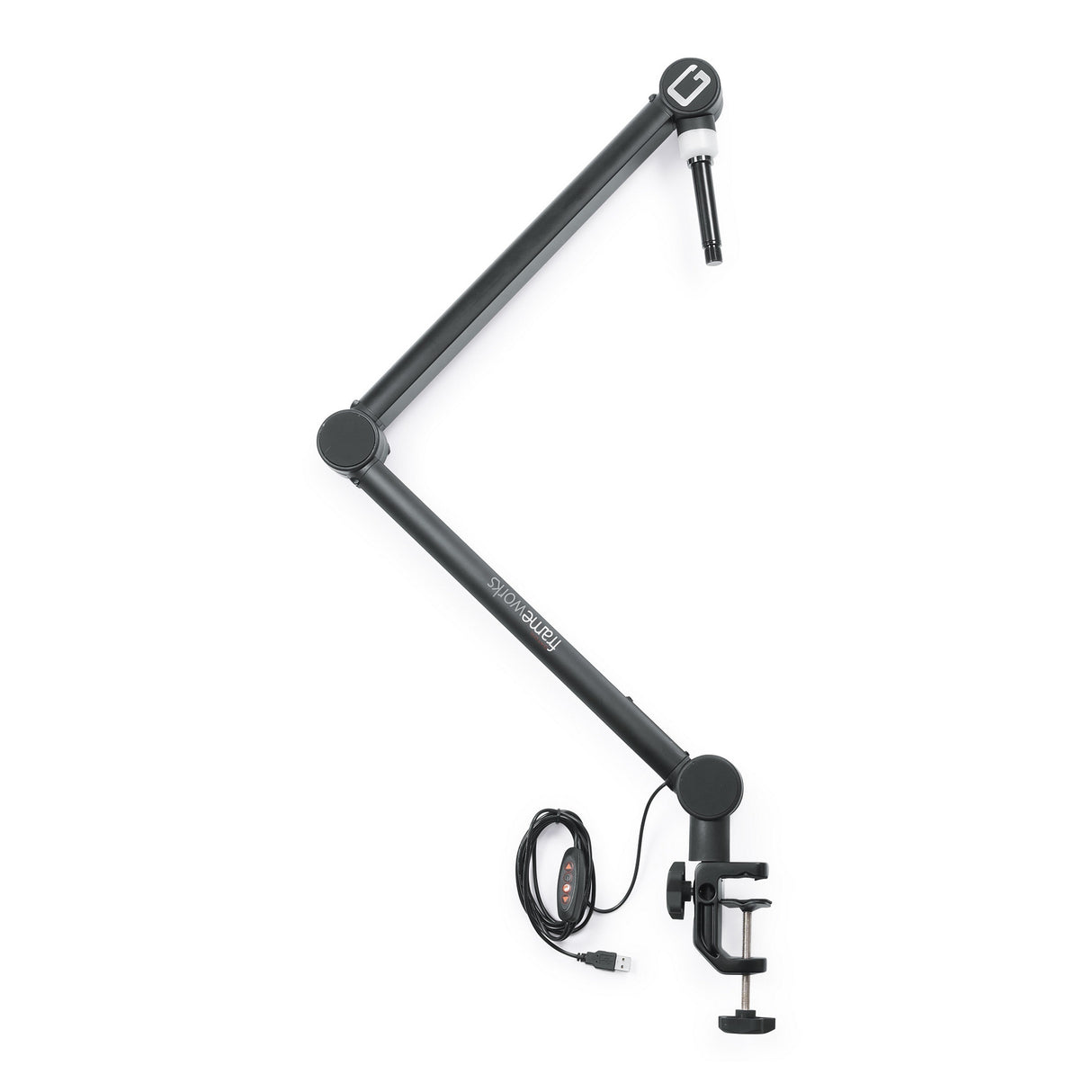 Gator GFWMICBCBM4000 Professional Broadcast Boom Microphone Stand with LED Light (Used) - used