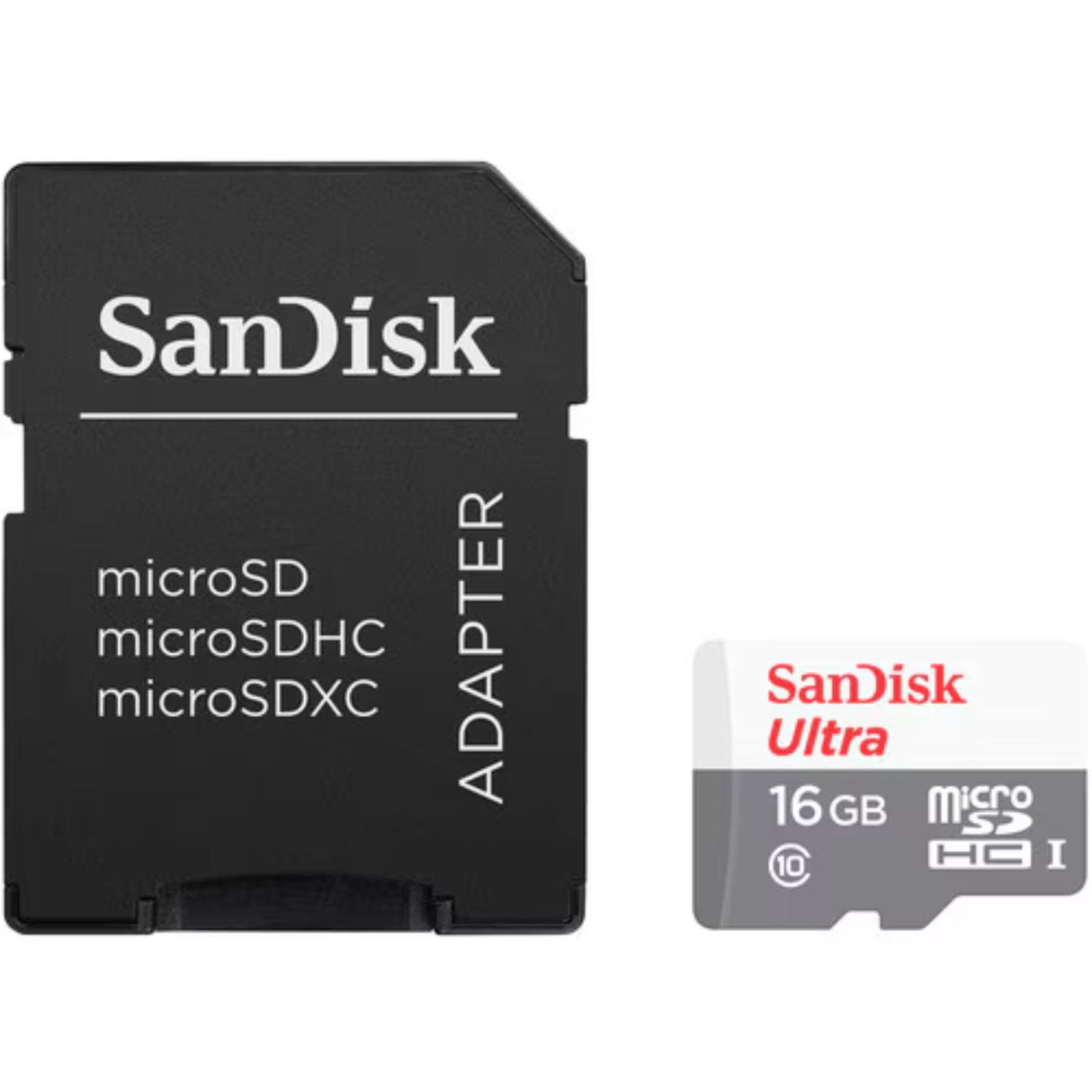 SanDisk - SanDisk Ultra 16GB microSDHC UHS-I Card - SDSQUNC-016G-AN6IA