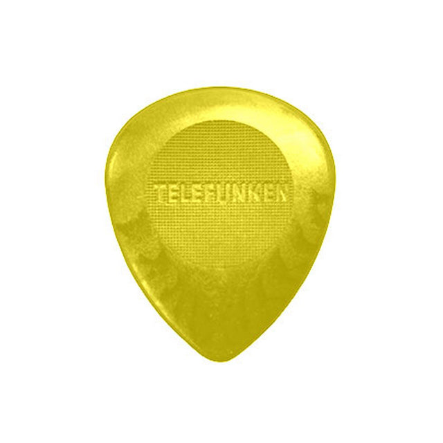 Telefunken 3mm Circle 6 Pack Bass Guitar Picks Yellow - accessories