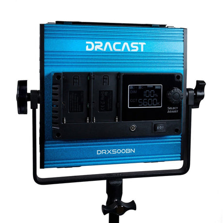 Dracast DRX500BN LED500 X Series Bi-Color LED Light with Dual NP-F Battery Plate