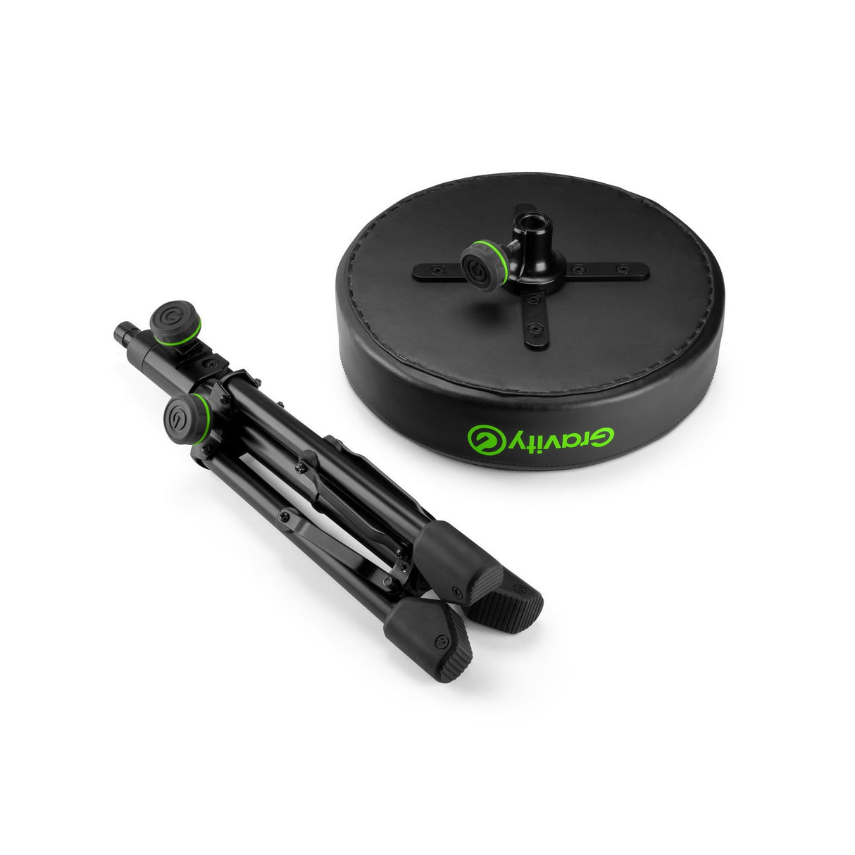 Gravity FD SEAT 1 Round Musicians Stool Foldable Adjustable Height (Used) - used