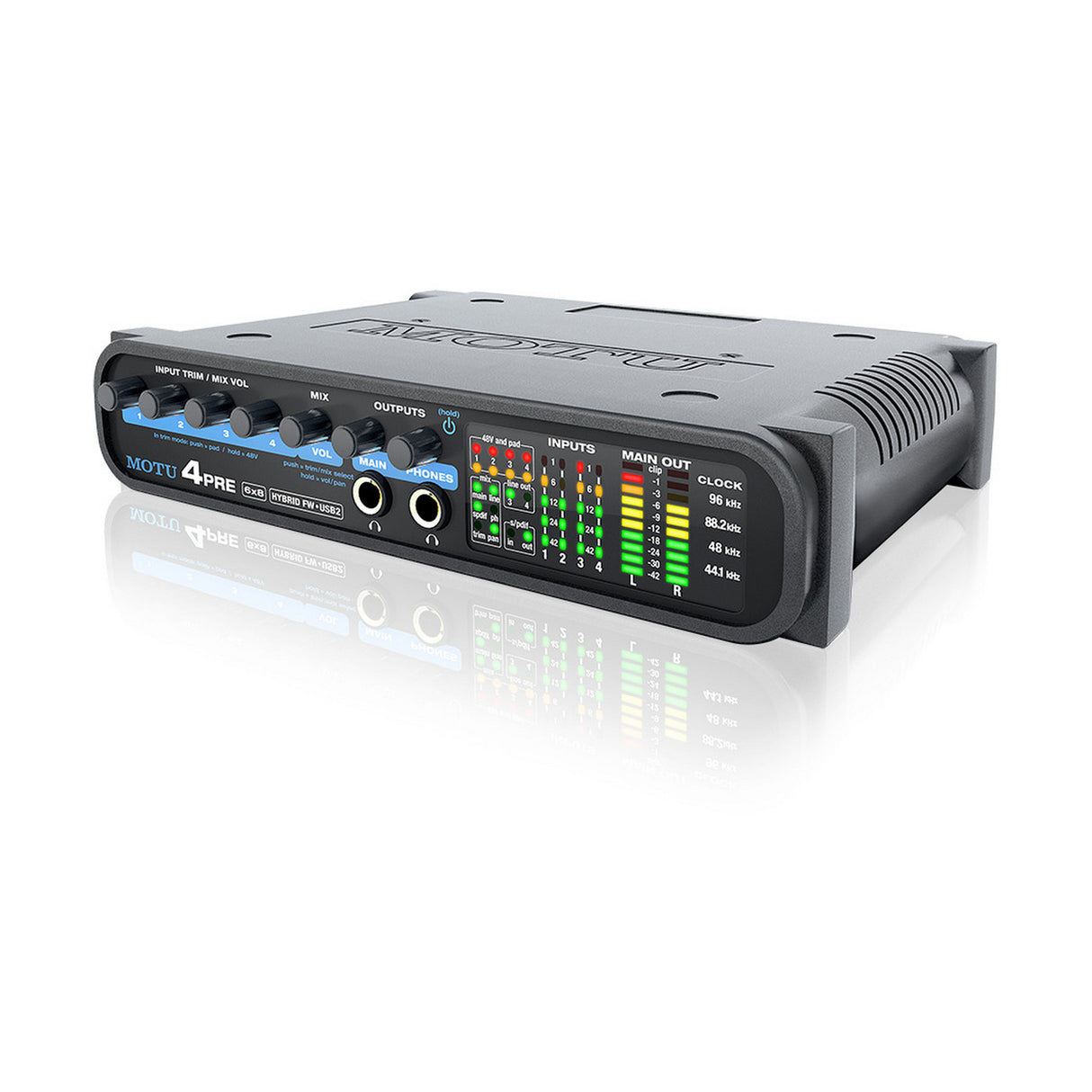 MOTU 4pre 6x8 Firewire USB2 Audio Interface for Mac and PC