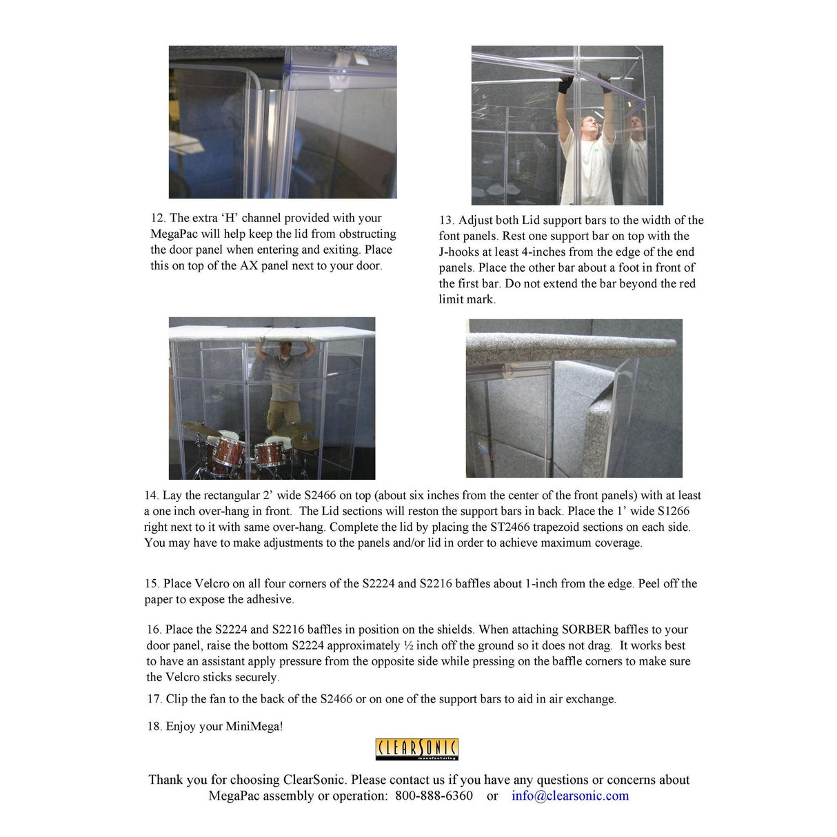 ClearSonic MMP MiniMegaPac Isolation Booth, 60-70% Volume Reduction