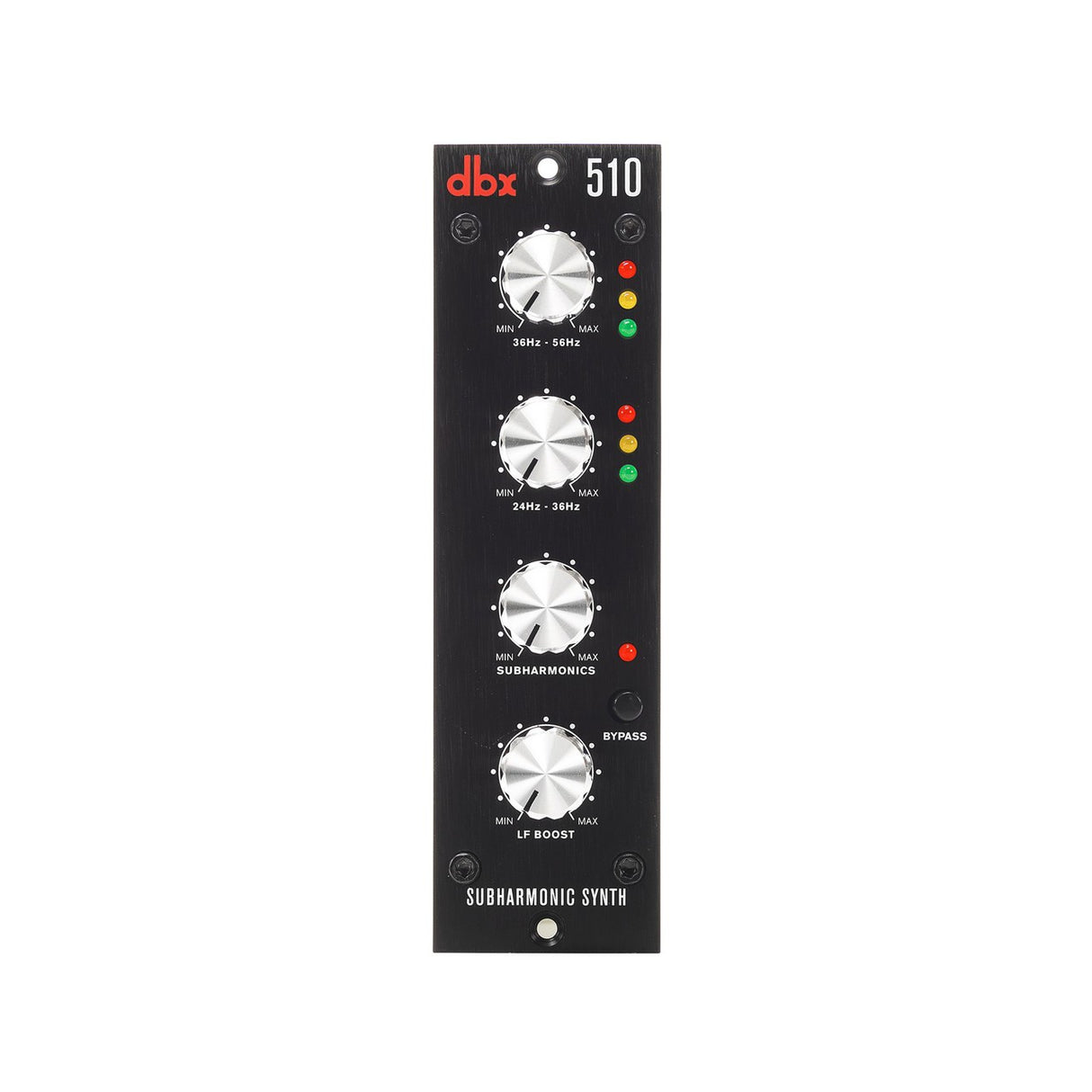 DBX 510 Analog Low Frequency Boost Circuit LED Metering Waveform Bass Note 2 Band Subharmonic Synthesizer